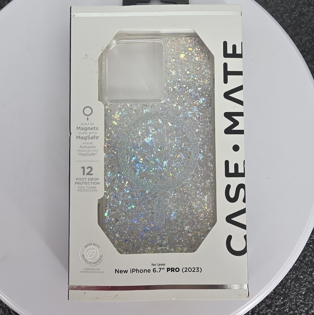 Case-Mate iPhone 15 Pro (6.7" Pro 2023 model) Case Karat Crystal MagSafe
